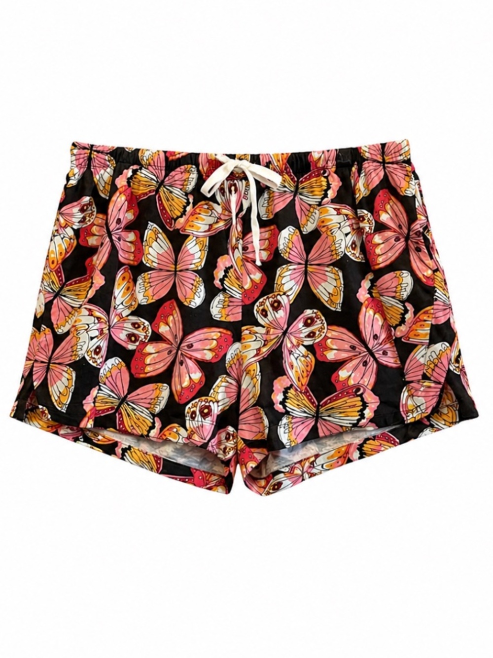 4/$20➡️ Joe Fresh Black Butterfly Pajama Boxer Shorts – Plus Size 1X GUC